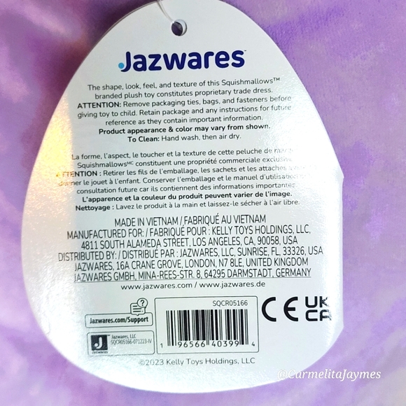 ALEXIE 🐄 HTF Purple & Black Cow Original Squishmallow ☆》NWT《☆ - Picture 7 of 8